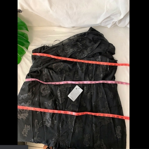 NWT $219 Adrianna Papell‎ Floral Chiffon One-Shoulder Jumpsuit [SZ 24W ] - Picture 7 of 8